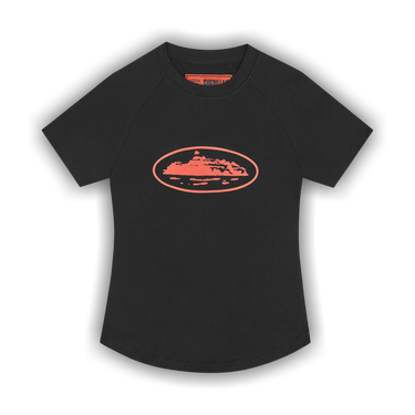 トップス corteiz WMNS ALCATRAZ BABY TOP Tee Corteiz Women's Alcatraz Baby Top Black/Pink - SS24 - US