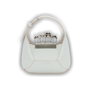 Buy Alexander McQueen The Jewelled Hobo Mini Bag 'Ivory