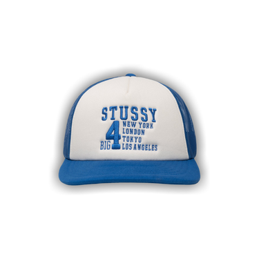Buy Stussy Trucker Big 4 Snapback 'Royal' - 1311147 ROYA | GOAT