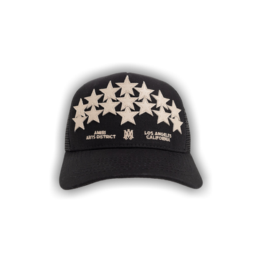 帽子 AMIRI Black Star Leather Trucker Cap AMIRI Black Star Leather Trucker Cap Amiri