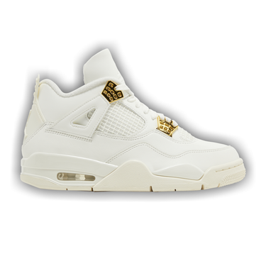 Jordan retro 4 metallic best sale gold