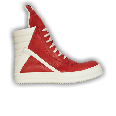 Buy Rick Owens Lido Geobasket High 'Cardinal Red Milk
