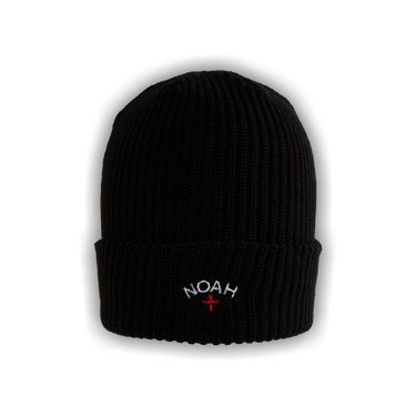 Buy Noah Core Logo Beanie 'Black' - BN059SS24 BLAC | GOAT