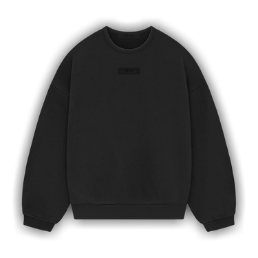 Buy Fear of God Essentials Crewneck Sweatshirt 'Jet Black' - 192SP244684F |  GOAT