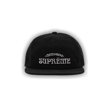 帽子 Supreme Champagne Corduroy 5-Panel Black Supreme Champagne Corduroy 5-Panel Black – YankeeKicks Online