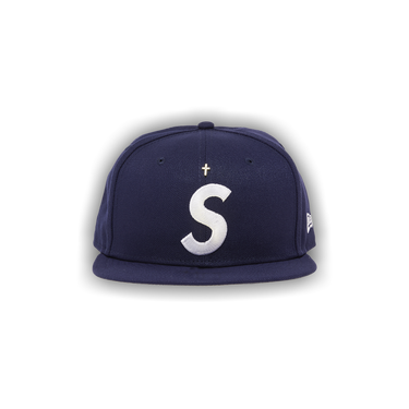 Buy Supreme Gold Cross S Logo New Era 'Light Navy' - SS24H15