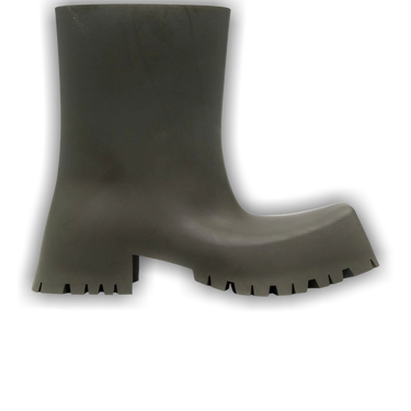 靴 BALENCIAGA trooper boots green Balenciaga trooper khaki Green rubber Boots SZ:41 – Bankofgrails