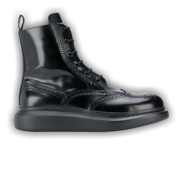 Buy Alexander McQueen Hybrid Brogue Boot 'Black' - 586199 WHX51