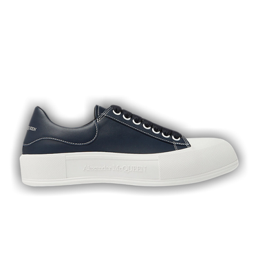 Buy Alexander McQueen Deck Lace Plimsoll 'Navy Blue