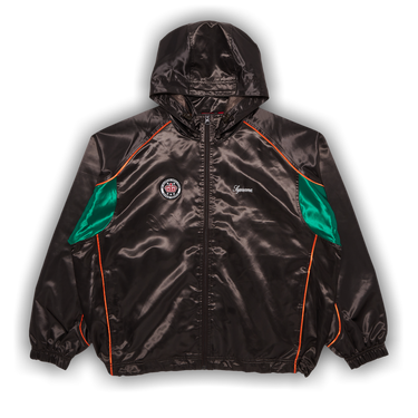 Buy Supreme Satin Hooded Track Jacket 'Brown' - SS24J24 
