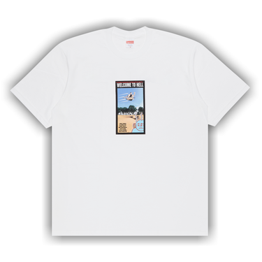 Tシャツ・カットソー Supreme Hell T-Shirt White Buy Supreme x Toy Machine Welcome To Hell Tee 'White