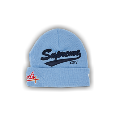 Buy Supreme x New Era Salvation Beanie 'Light Blue
