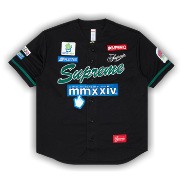 Buy Supreme Chosen One Baseball Jersey 'Black' - SS24KN29 BLACK | GOAT