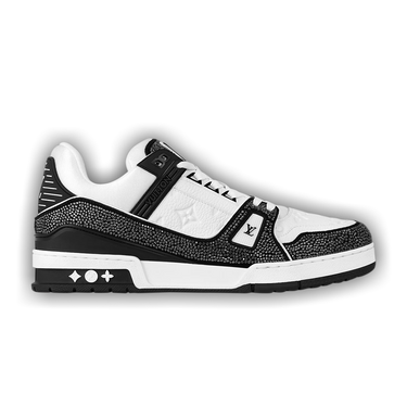 Buy Louis Vuitton Trainer 'Swarovski - White Black' - 1ABM08 | GOAT
