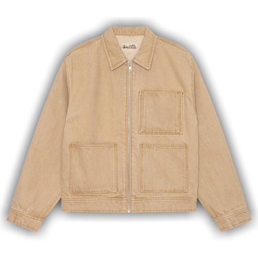 ジャケット・アウター STUSSY ZIP WORK JACKET DENIM Stussy Zip Work Jacket Denim 'Nightshade' Size M Ç | eBay