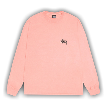 【Stussy】 正規品★ Basic Stussy Pigment Dyed T-Shirt Coral Buy Stussy Basic Long-Sleeve Tee Pigment Dyed 'Coral