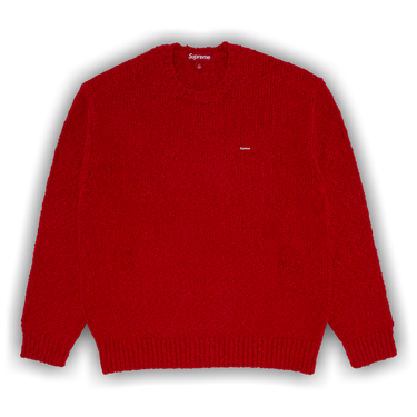 Size m Supreme Bouclé Small Box Sweater 'Red'