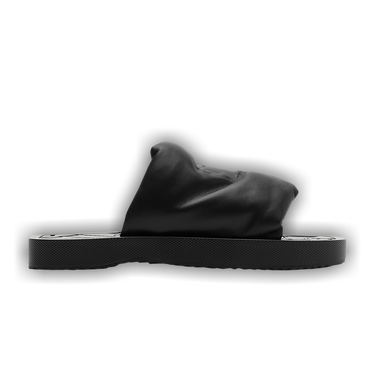 Buy Burberry EKD Slab Slides 'Black' - 80815661 | GOAT