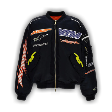 に*や様 vetements racing bomber 激レア Vetements x Alpha Industries Racing Bomber Jacket Maroon Red