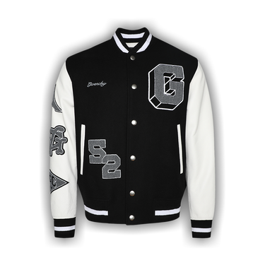 Buy Givenchy Logo Embroidered Bomber Jacket 'Black/White
