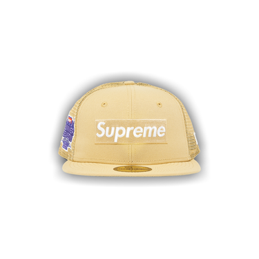 Buy Supreme Box Logo Mesh Back New Era 'Light Gold