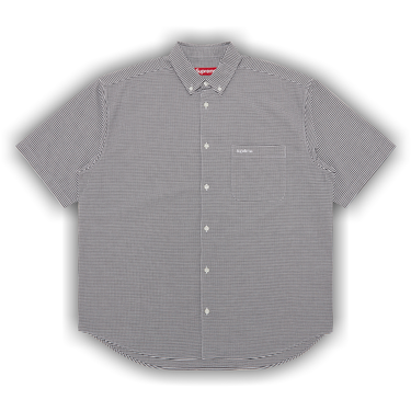 Size m Supreme Loose Fit Short-Sleeve Oxford Shirt 'Gingham'