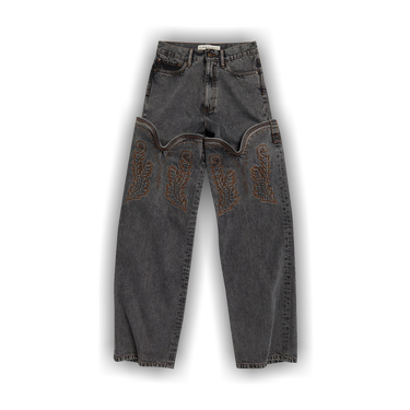 Y/Project Black Mini Cowboy Jeans