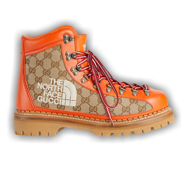 GUCCI ブーツ Buy The North Face x Gucci Lace Up Boot 'Beige Orange Monogram