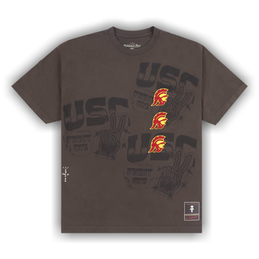 Buy Cactus Jack By Travis Scott X Mitchell & Ness University Of California Berkeley Seal Tee Brown Ss9323 Ucb Brow