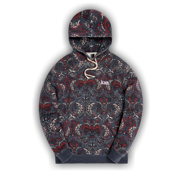 Kith Printed Fleece Williams III Hoodie Size m Kith Printed Fleece
