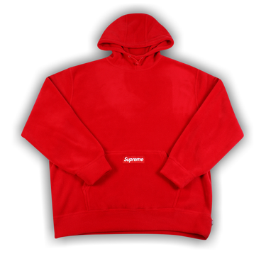Supreme red and black hoodie discount