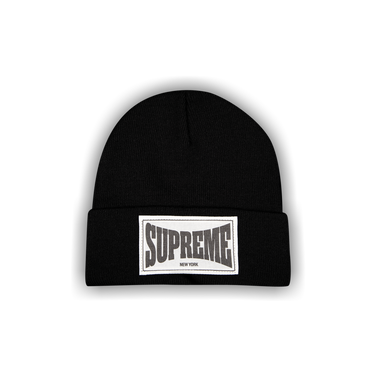 Buy Supreme Woven Label Beanie 'Black' - FW20BN61 BLACK | GOAT