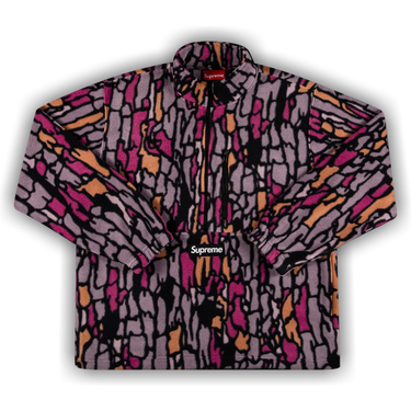 Buy Supreme x Polartec Half Zip Pullover 'Purple Treebark Camo