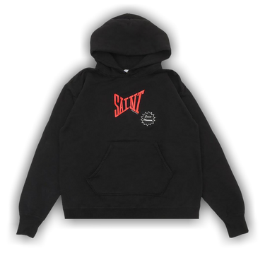 Buy SAINT Mxxxxxx Saint Logo Hoodie 'Black' - SM YS8 0000 035 | GOAT