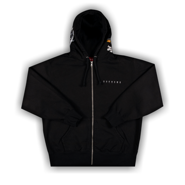 Buy Supreme Globe Zip Up Hooded Sweatshirt 'Black' - FW20SW89