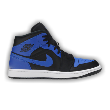 靴 Nike Air Jordan 1 Mid Hyper  Jordan 1 Mid Black Hyper Royal for Sale | Authenticity