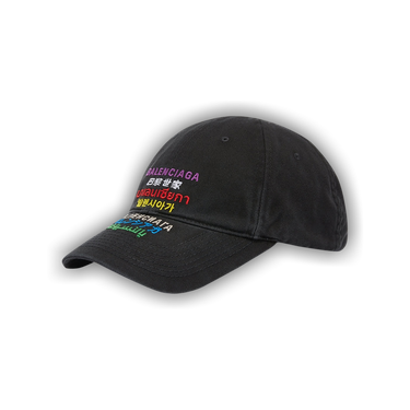 Buy Balenciaga Languages Logo Cap 'Black/Multicolor' - 641238 410B2 1098 |  GOAT