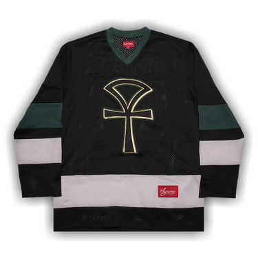 Buy Supreme Ankh Hockey Jersey 'Black' - SS18KN5 BLACK | GOAT