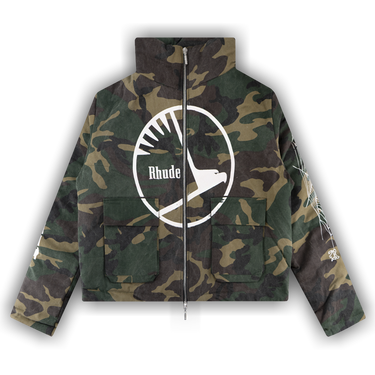Rhude camo jacket sales
