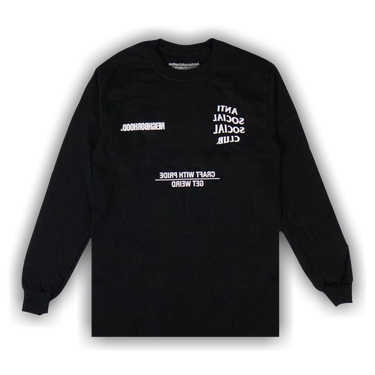 Tシャツ・カットソー Neighborhood x Anti Social Social Club Filth Fury Tee ASSC ANTI SOCIAL SOCIAL CLUB x NEIGHBORHOOD FILTH FURY BLACK T