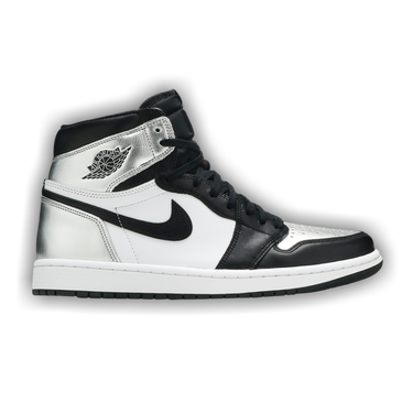 nike air jordan 1 retro high og silver toe