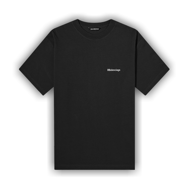 Tシャツ・カットソー BALENCIAGA reflective logo t-shirt 768075 TQVU1 Buy Balenciaga Corporate Logo Tee 'Black/White' - 612966