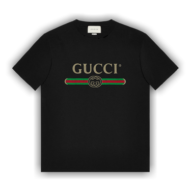 Buy Gucci Oversize T-Shirt With Logo 'Black' - 457095 X5L89 1948
