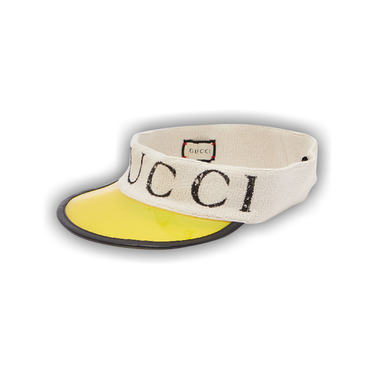 Buy Gucci Vinyl Visor 'Yellow' - 576251 4HG59 9275 | GOAT