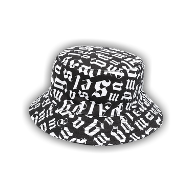 Buy Palm Angels Broken Monogram Bucket Hat 'Black