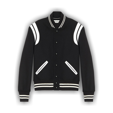 Buy Saint Laurent Teddy Jacket 'Black/White' - 354718 Y180W 1070