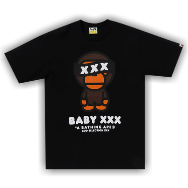 Buy BAPE x God Selection XXX Baby Milo Tee 'Black' - 2K23 110 902