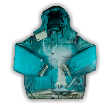 Supreme Fuck Down Jacket Blue Green Mサイズ - メルカリ