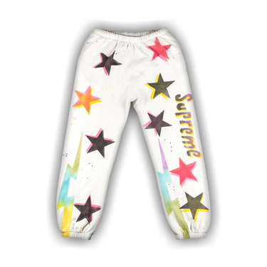 Supreme Supreme Gonz Stars Sweatpant White S/S 2021 XL | Grailed