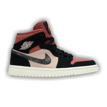 nike air jordan 1 mid burgundy dusty pink
